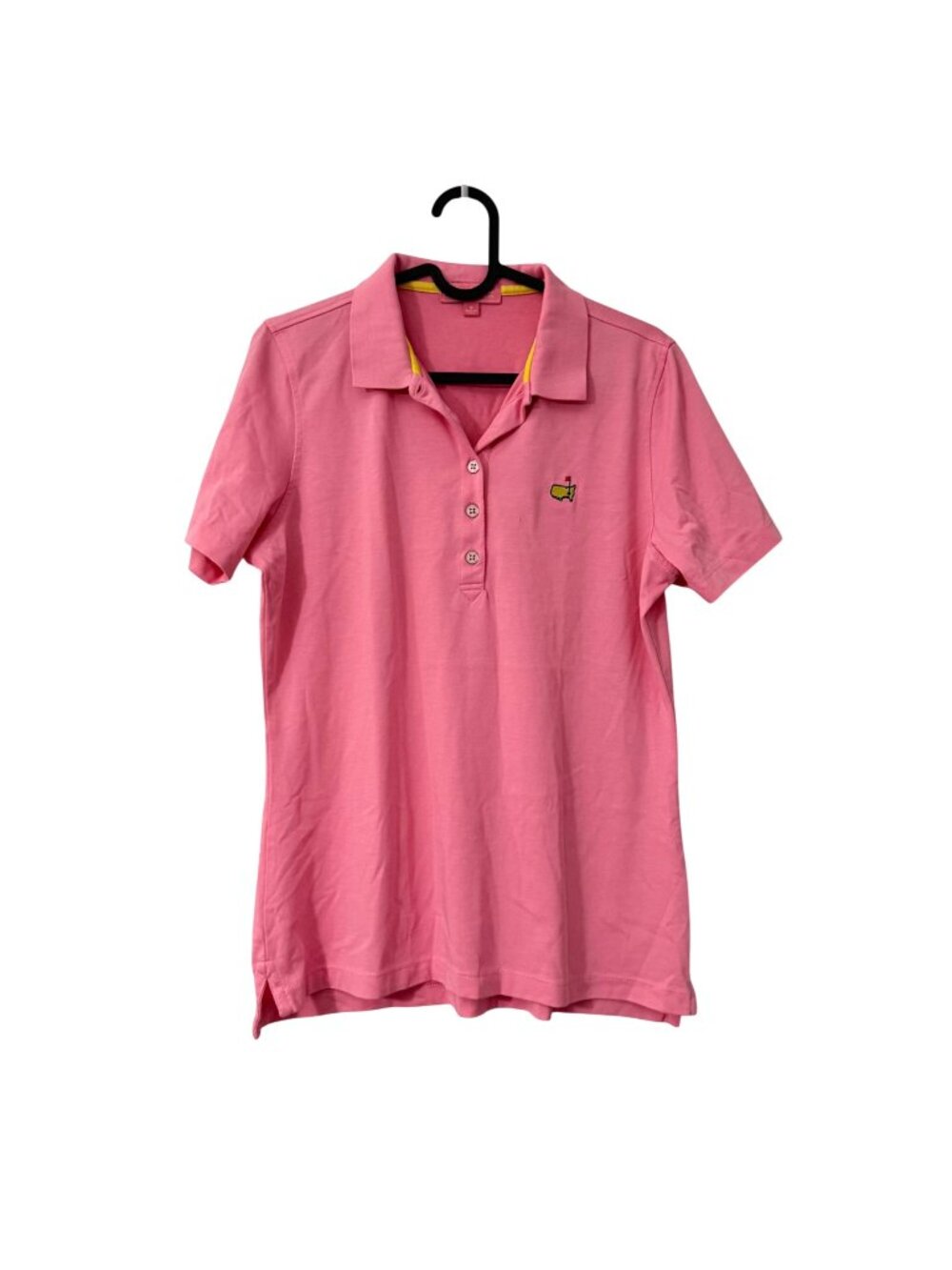 Magnolia Lane Masters Golf Short Sleeve Pink Polo Shirt Womens Medium
